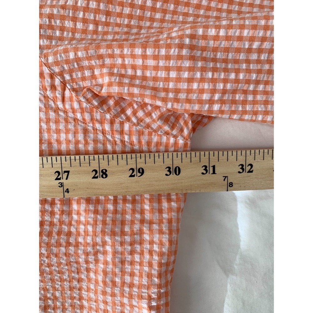 Polo Ralph Lauren Orange Gingham Seersucker Sport Shirt Classic Fit / 3XL T - Picture 11 of 16